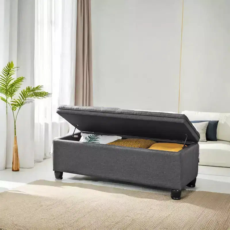 Panca Contenitore, Panca Contenitore in Tessuto per Ingresso e Camera da Letto, Portata 150 kg per Camera da Letto e Soggiorno