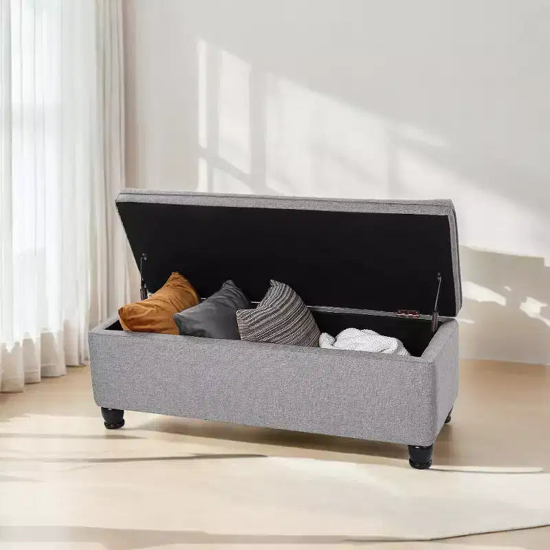Panca Contenitore, Panca Contenitore in Tessuto per Ingresso e Camera da Letto, Portata 150 kg per Camera da Letto e Soggiorno