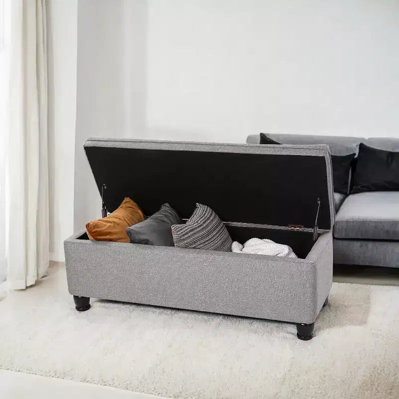 Panca Contenitore, Panca Contenitore in Tessuto per Ingresso e Camera da Letto, Portata 150 kg per Camera da Letto e Soggiorno