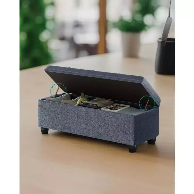 Panca Contenitore, Panca Contenitore in Tessuto per Ingresso e Camera da Letto, Portata 150 kg per Camera da Letto e Soggiorno