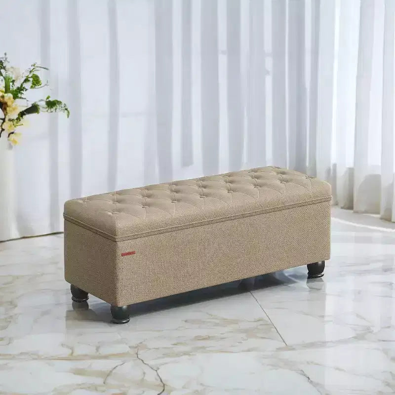 Panca Contenitore, Panca Contenitore in Tessuto per Ingresso e Camera da Letto, Portata 150 kg per Camera da Letto e Soggiorno
