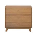 Cassettiera Classica a 3 Cassetti in Legno Massello, Comò Piccolo per Camera da Letto, Cassettiera