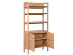 Libreria 4 Ripiani 2 Ante - Rovere