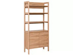 Libreria 4 Ripiani 2 Ante - Rovere