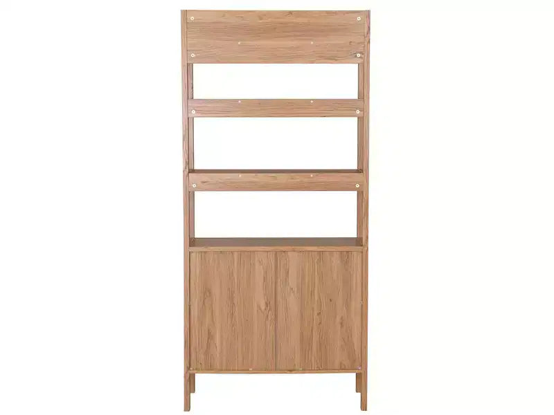 Libreria 4 Ripiani 2 Ante - Rovere