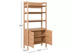 Libreria 4 Ripiani 2 Ante - Rovere