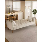 Divano Letto Convertibile Tufted in Stile Americano con Schienale Regolabile, Divano Letto Rivestito in Velluto per Soggiorno, Appartamento