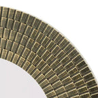 Specchio da parete rotondo Aurelia Wood Sculpted