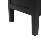 Credenza a buffet moderna in stile rustico da 152 cm, mobile contenitore con motivo geometrico a 4 ante e ripiani regolabili
