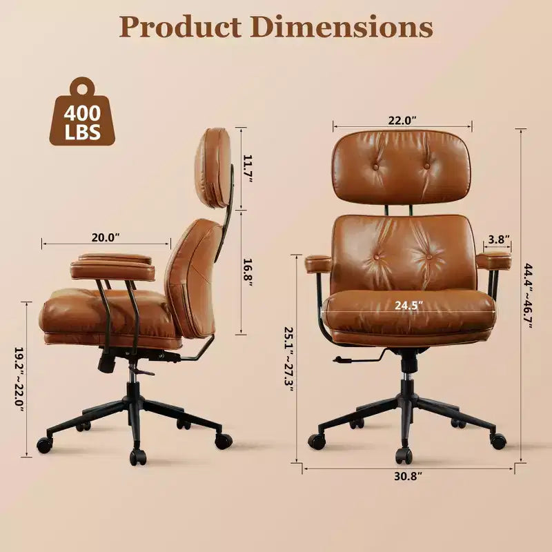 Sedia direzionale ad alto schienale con funzione reclinabile, sedia da ufficio ergonomica con comodo supporto lombare e per il collo