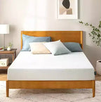 Materasso in Memory Foam Queen da 6 pollici, senza fibra di vetro, rigidità media, sollievo dalla pressione zonale, schiume e tessuto certificati sicuri