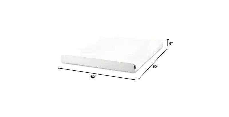 Materasso in Memory Foam Queen da 6 pollici, senza fibra di vetro, rigidità media, sollievo dalla pressione zonale, schiume e tessuto certificati sicuri