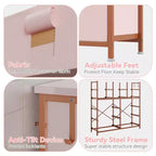 Cassettiera per Camera da Letto con 12 Cassetti, Comò e Cassettiere per Corridoio, Ingresso, Unità Organizer per la Conservazione con Tessuto, Robusto Telaio in Metallo