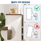 Cassettiera a 5 cassetti per camera da letto, armadio verticale in legno, con maniglie in metallo, adatta per appartamenti, camere da letto, soggiorni e sale da pranzo