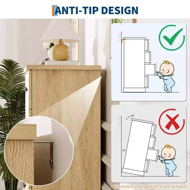 Cassettiera a 5 cassetti per camera da letto, armadio verticale in legno, con maniglie in metallo, adatta per appartamenti, camere da letto, soggiorni e sale da pranzo