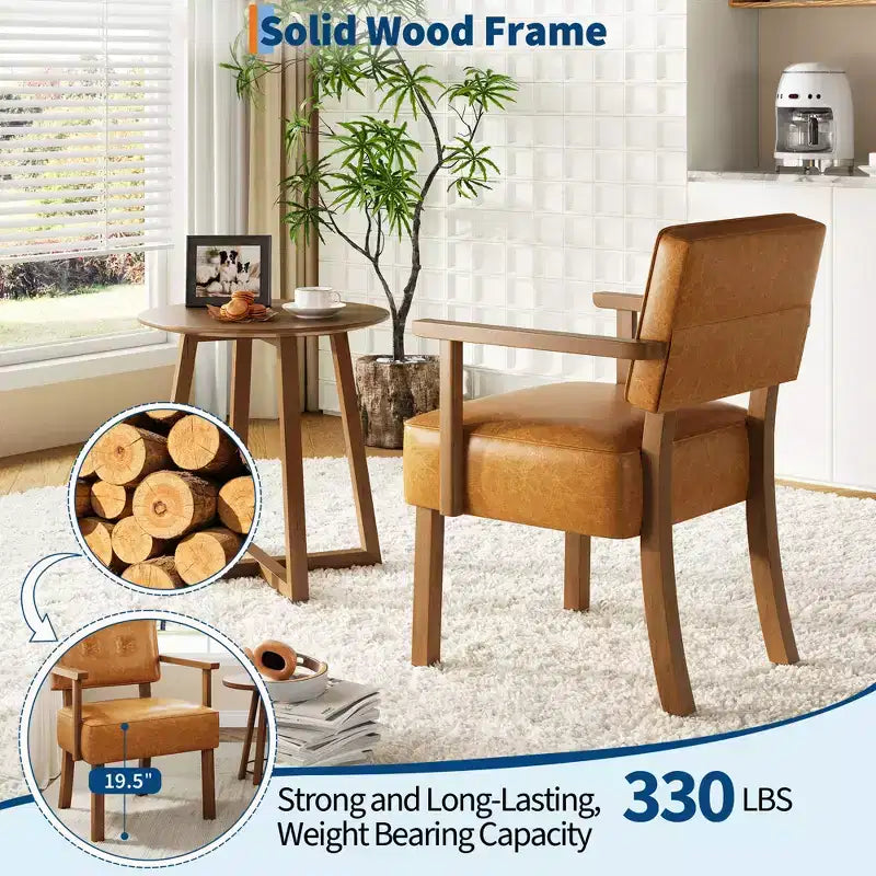 Poltrona moderna con struttura in legno per soggiorno, camera da letto e sala da pranzo
