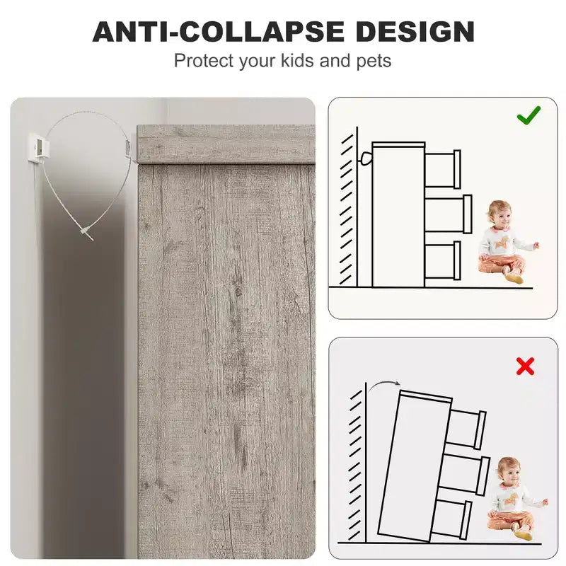 Cassettiera a 7 cassetti, larghezza 118,9 cm, in rovere naturale con maniglie a incasso