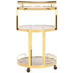 Carrello bar rotondo a 3 livelli