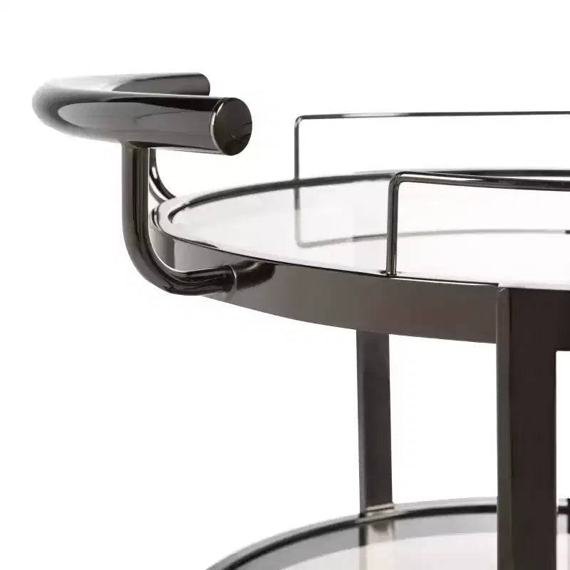 Carrello bar rotondo a 3 livelli