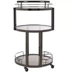 Carrello bar rotondo a 3 livelli
