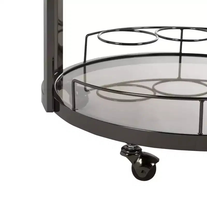 Carrello bar rotondo a 3 livelli
