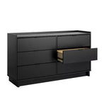 Cassettiera a 6 cassetti larga 133 cm
